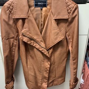 BNCI Brown leather jacket